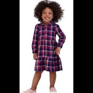 NWoT Biscotti Collection Girls Long Sleeve Shirt Dress Red Size 7 $35 FFF103